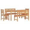 vidaXL Ensemble &agrave; manger de jardin 5pcs Bois de teck massif