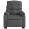 vidaXL Fauteuil inclinable de massage électrique gris foncé tissu