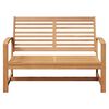 vidaXL Banc de jardin Naturel 110 x 64 x 76.5 cm Bois de teck solide