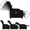 vidaXL Fauteuil de massage inclinable noir similicuir
