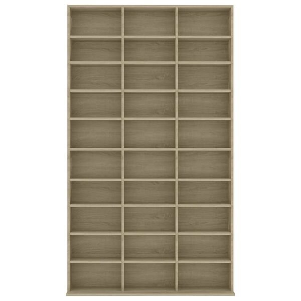 vidaXL Armoire &agrave; CD Ch&ecirc;ne sonoma 102x16x177,5 cm Bois d'ing&eacute;nierie