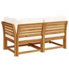 vidaXL Salon de jardin 2 pcs avec coussins bois massif d'acacia