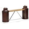 vidaXL Banc bouteille de lait 150x33x64 cm Bois de manguier solide