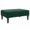 vidaXL Repose-pied vert fonc&eacute; 77x55x31 cm velours