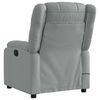 vidaXL Fauteuil inclinable de massage &eacute;lectrique gris clair tissu