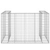 vidaXL Mur en gabion pour poubelles Acier galvanis&eacute; 180x100x110 cm