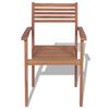 vidaXL Chaises empilables de jardin lot de 4 Bois de teck solide