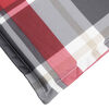 vidaXL Coussin de chaise de terrasse carreaux rouge (75+105)x50x4 cm