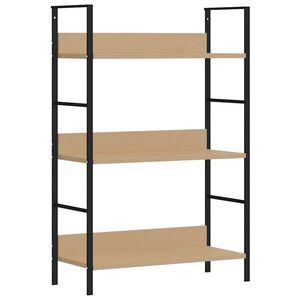 vidaXL Biblioth&egrave;que &agrave; 3 niveaux ch&ecirc;ne 60x27,6x90,5cm bois d'ing&eacute;nierie