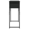 vidaXL Table console avec &eacute;tag&egrave;re noir 105x30x75 cm bois d'ing&eacute;nierie
