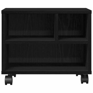 vidaXL Support d'imprimante avec stockage Ch&ecirc;ne noir 41 x 32 x 33.5 cm