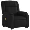 vidaXL Fauteuil inclinable de massage noir similicuir