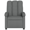vidaXL Fauteuil inclinable de massage gris fonc&eacute; tissu