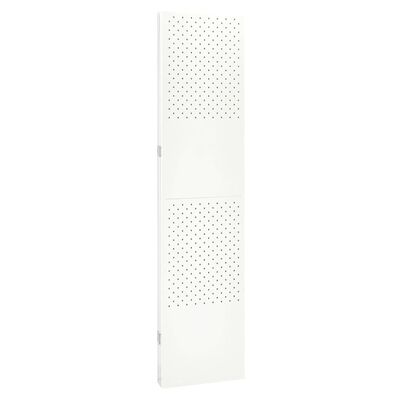 vidaXL Cloison de séparation 3 panneaux Blanc 120x180 cm Acier