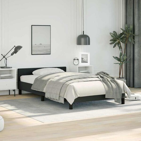 vidaXL Cadre de lit sans matelas noir double XL similicuir