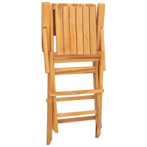 vidaXL Chaises de jardin pliantes lot de 4 55x62x90cm bois massif teck