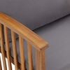 vidaXL Banc de jardin avec coussins 119 cm Bois solide d'acacia