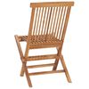 vidaXL Ensemble &agrave; manger d'ext&eacute;rieur pliable 9 pcs Bois solide de teck