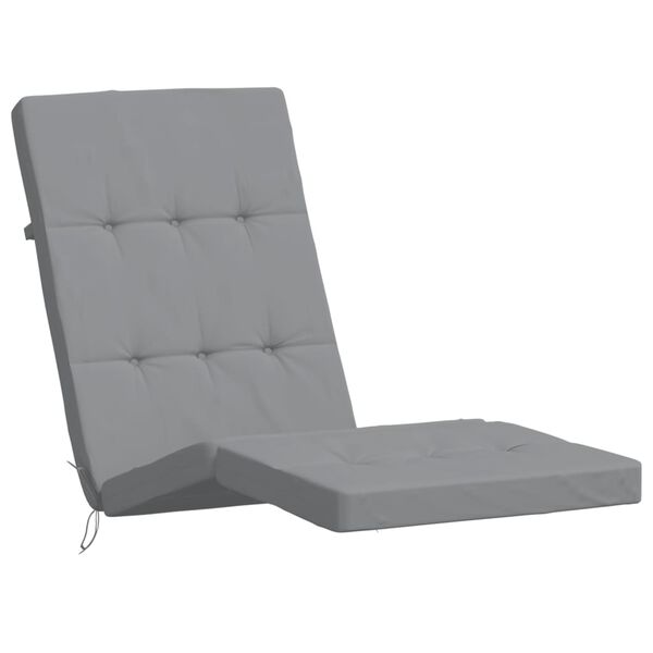 vidaXL Coussins de chaise longue lot de 2 gris tissu oxford