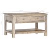 vidaXL Table basse 82x52x47 cm Bois de manguier massif