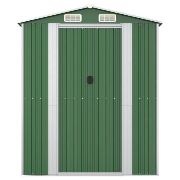 vidaXL Abri de jardin Vert 192x191x223 cm Acier galvanis&eacute;