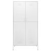 vidaXL Garde-robe Blanc 90x50x180 cm Acier