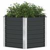 vidaXL Lit sur&eacute;lev&eacute; de jardin Anthracite 129x129x77 cm Acier galvanis&eacute;