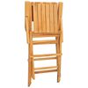 vidaXL Chaises de jardin pliantes lot de 8 55x62x90cm bois massif teck