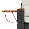 vidaXL Ensemble de canap&eacute;s de jardin 11 pcs et coussins rotin acacia
