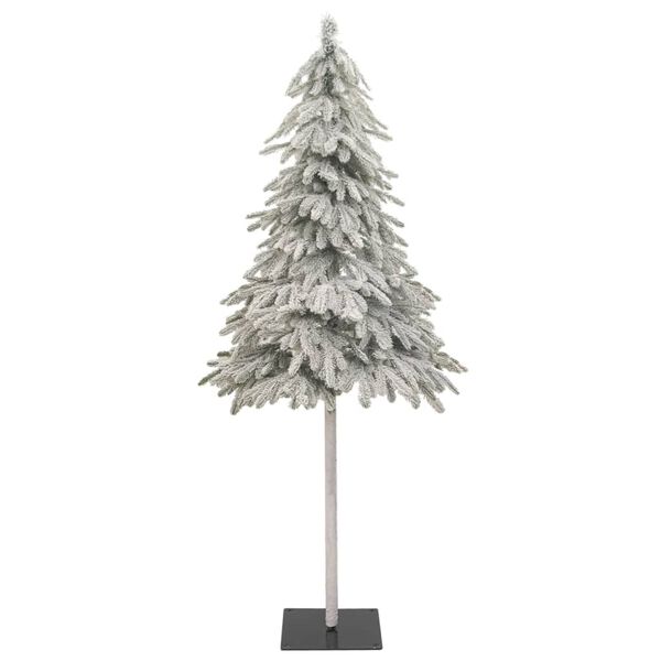 vidaXL Sapin de Noël artificiel 150 LED neige floquée