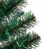 vidaXL Sapin de No&euml;l artificiel pointes iridescentes Vert 240 cm PVC