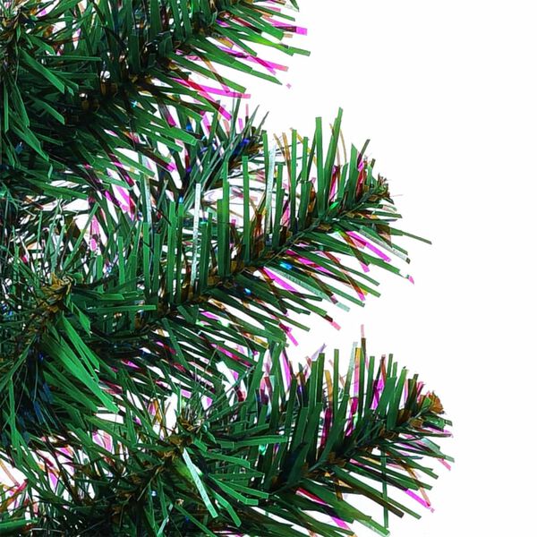 vidaXL Sapin de No&euml;l artificiel pointes iridescentes Vert 240 cm PVC