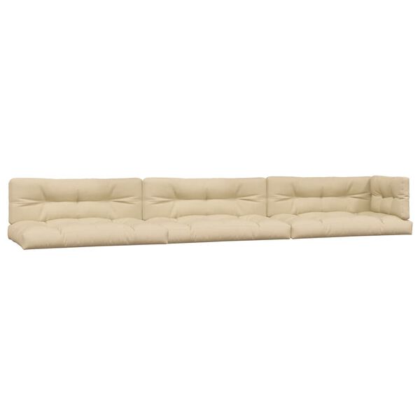 vidaXL Salon palette de jardin avec coussins 6pcs bois d'acacia massif