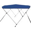 vidaXL Auvent bimini &agrave; 3 arceaux Bleu 183x140x137 cm