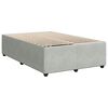 vidaXL Cadre de lit sans matelas gris clair velours