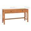 vidaXL Bureau avec 2 tiroirs 140x40x75 cm Bois de teck