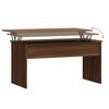 vidaXL Table basse Ch&ecirc;ne marron 102x50,5x52,5 cm Bois d'ing&eacute;nierie