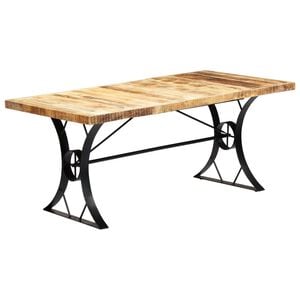 vidaXL Table &agrave; manger 180x90x76 cm Bois de manguier massif