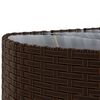vidaXL Salon de jardin avec coussins 5 pcs marron r&eacute;sine tress&eacute;e