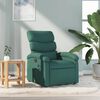 vidaXL Fauteuil inclinable Vert fonc&eacute; Tissu