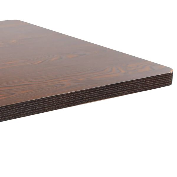 vidaXL Table de bistro Marron foncé 80x80 cm MDF