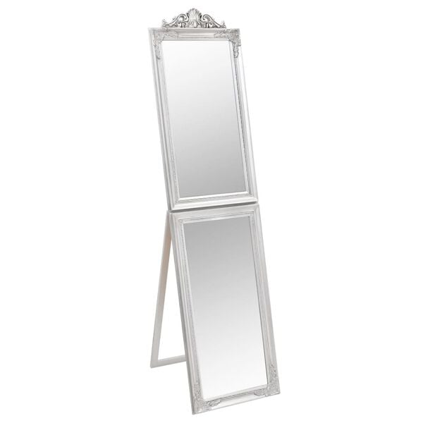 vidaXL Miroir sur pied Argent&eacute; 45x180 cm