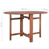 vidaXL Table de jardin 120x70x74 cm Bois d'acacia massif