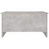 vidaXL Table basse gris béton 80x55,5x41,5 cm bois d'ingénierie