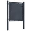 vidaXL Portail de jardin en acier 100 x 75 cm anthracite