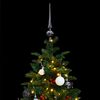 vidaXL Sapin de No&euml;l artificiel articul&eacute; 150 LED et boules 150 cm