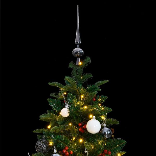 vidaXL Sapin de No&euml;l artificiel articul&eacute; 150 LED et boules 150 cm