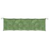 vidaXL Coussin de banc de jardin motif de feuilles 180x50x7 cm