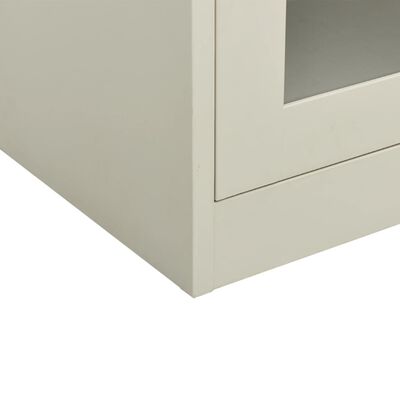 vidaXL Armoire de bureau Gris clair 90x40x90 cm Acier