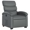 vidaXL Fauteuil inclinable &eacute;lectrique gris similicuir